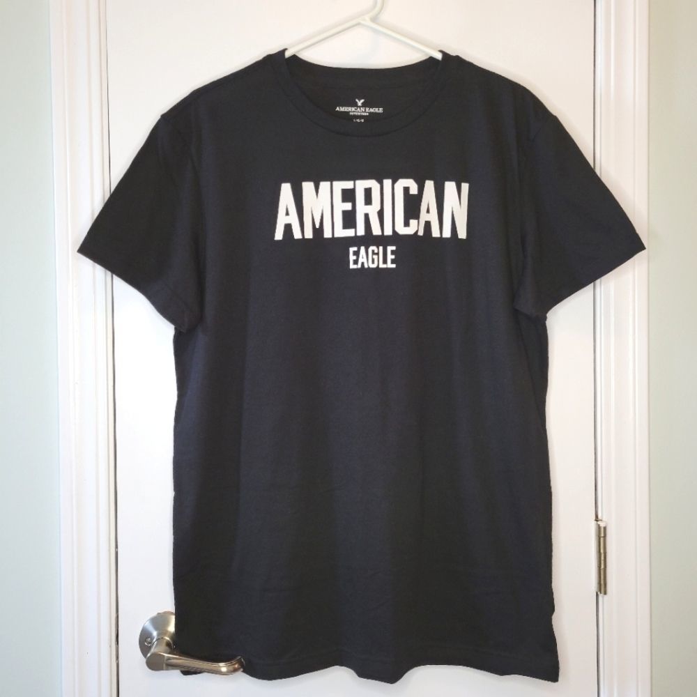 American Eagle Mens Large Black Tee